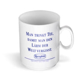 Ronnefeldt mug with blue elephant print 10 oz