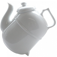 Tilting Teapot White Porcelain Ronnefeldt