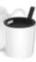 Classic Round Teapot with cup and diffuser Set