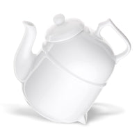 Tilting Teapot White Porcelain Ronnefeldt